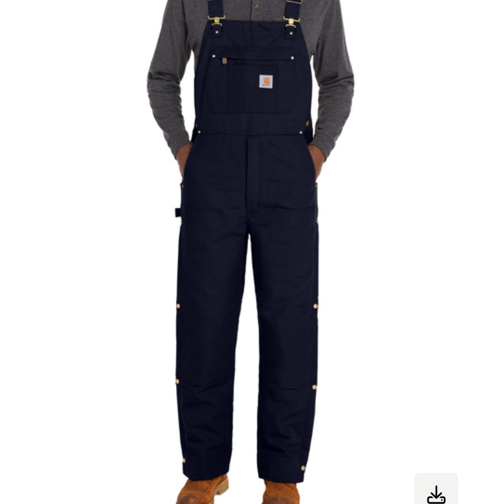 Carhartt Men's Zip To Thigh Bib Overall Unlined | NWOT 32x28